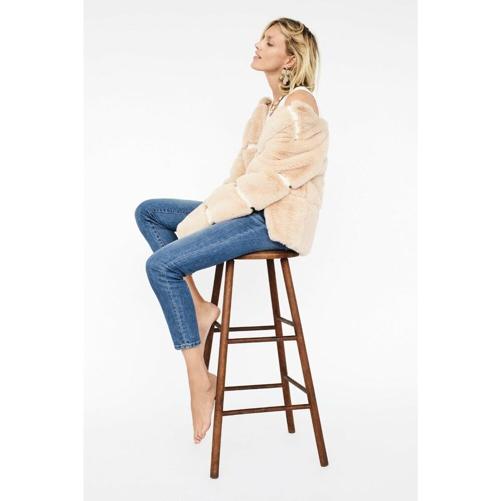 NEW Anthropologie $250 Arielle Faux Fur Jacket By Keepsake Size 4 - Picture 7 of 7